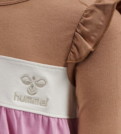 Hummel Dress - hmlJamila - Pink/Brown/White
