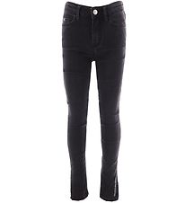 Jeans Calvin Klein - Stretch Ourlet fendu - Soft Black Jeans Calvin Klein - Stretch Ourlet fendu - Soft Black