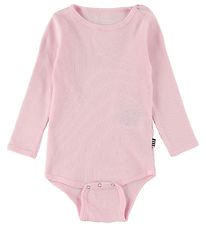 Mads Nørgaard Bodysuit l/s - Rib - Pink Mads Nørgaard Bodysuit l/s - Rib - Pink