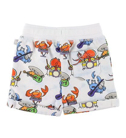 Stella McCartney Kids Sweat Shorts - White w. Sea print Stella McCartney Kids Sweat Shorts - White w. Sea print
