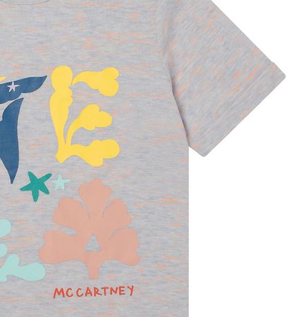 Stella McCartney Kids T-shirt - Grey Melange w. Print