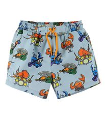 Stella McCartney Kids Swim Shorts - Light Blue w. Ocean print