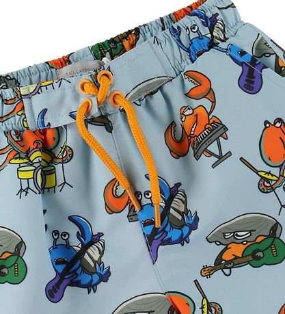 Stella McCartney Kids Swim Shorts - Light Blue w. Ocean print Stella McCartney Kids Swim Shorts - Light Blue w. Ocean print