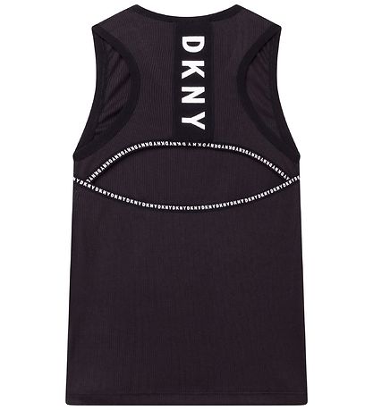 DKNY Tanktop - Rib - Summer - Black w. Print