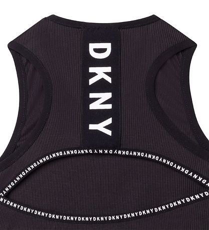 DKNY Tanktop - Rib - Summer - Black w. Print