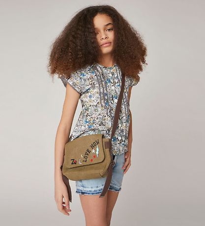 Zadig & Voltaire Top - Happy - Light Blue w. Flowers