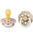 Bohème Tétine lumineuses BIBS - 2 Pack - Taille 1 - Tour - Blush