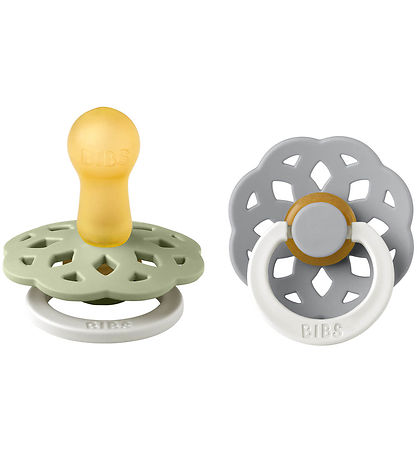 BIBS Bohemen Gloeiende spenen - 2-pack - Maat 2 - Rond - Sage/Cl BIBS Bohemen Gloeiende spenen - 2-pack - Maat 2 - Rond - Sage/Cl