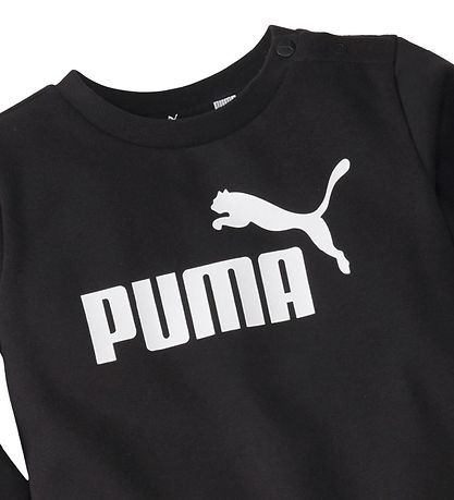 Puma Sweat Set - Minicats Crew Jogger - Cotton Black Puma Sweat Set - Minicats Crew Jogger - Cotton Black