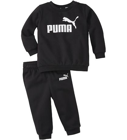 Puma Sweat Set - Minicats Crew Jogger - Cotton Black Puma Sweat Set - Minicats Crew Jogger - Cotton Black