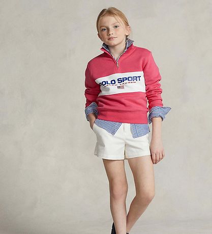Polo Ralph Lauren Sweatshirt w. Zipper - Polo Sport - Pink w. Pr