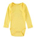 Smallstuff Bodysuit l/s - Heart Jaquard - Soft Yellow w. Pointel
