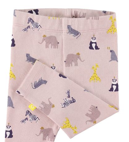 Smallstuff Leggings - Zoo Garden - Rose