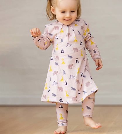 Smallstuff Leggings - Zoo Garden - Rose