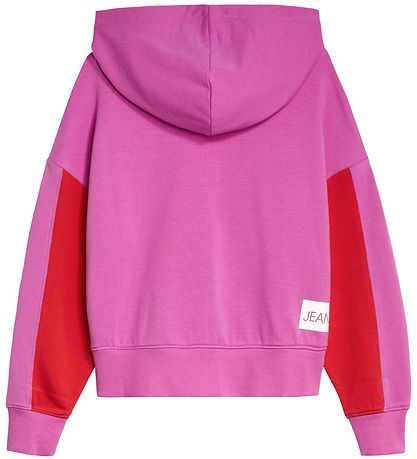 Calvin Klein Hoodie - Colour Block - Lucky Pink/Red
