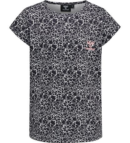 Hummel T-Shirt - hmlNanna - Zwart/Wit