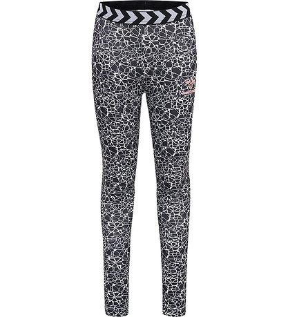 Hummel Leggings - hmlMimmi - Svart/Hvítt
