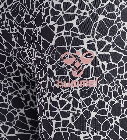 Hummel Leggings - hmlMimmi - Svart/Hvítt