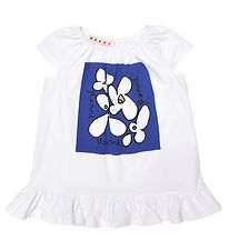 Robe Marni - Blanc/Bleu av. Fleurs Robe Marni - Blanc/Bleu av. Fleurs