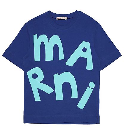 Marni T-shirt - Blue w. Turquoise Marni T-shirt - Blue w. Turquoise