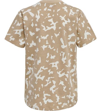 Hummel T-shirt - hmlCarter - Beige Camo