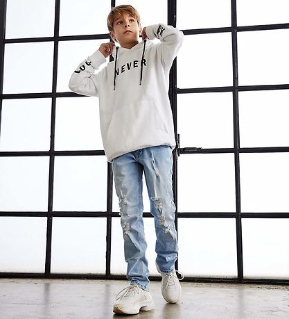 Jeans Hound - Straight avec trous - Light Denim