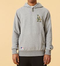 New Era Hettegenser - Los Angeles Dodgers - Grå Melert New Era Hettegenser - Los Angeles Dodgers - Grå Melert