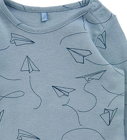 Soft Gallery Blouse - SGBaby Bella - Paper Plane - Dusty Blue