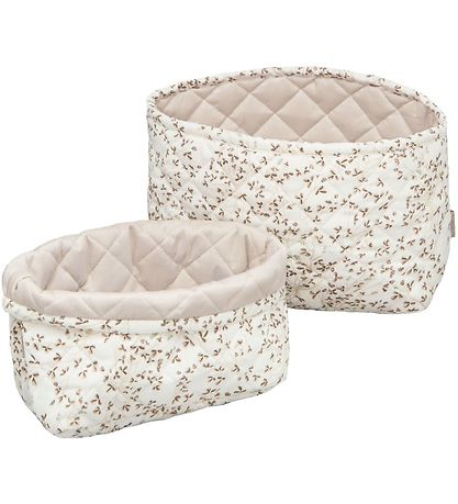 Cam Cam Storage Basket - 2-Pack - 22x15/24x17 cm - Quilted - Lie