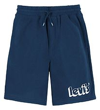 Levis Sweat Shorts - Estate Blue w. Print Levis Sweat Shorts - Estate Blue w. Print