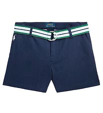 Polo Ralph Lauren Stuttbuxur - Klassík - Dökkblátt M. Belti