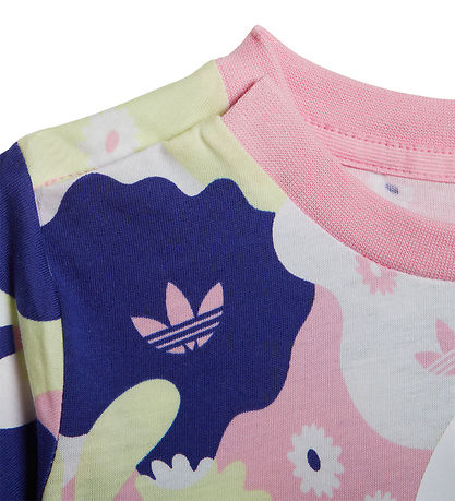 adidas Originals T-paita - Valkoinen/Vaaleanpunainen/Violetti, K adidas Originals T-paita - Valkoinen/Vaaleanpunainen/Violetti, K