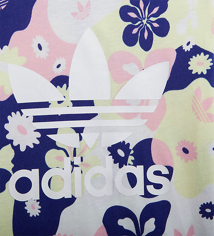 adidas Originals T-paita - Valkoinen/Vaaleanpunainen/Violetti, K adidas Originals T-paita - Valkoinen/Vaaleanpunainen/Violetti, K