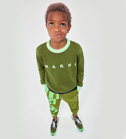 Marni Sweatpants - Khaki/Neon Green