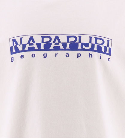Napapijri T-shirt - Bright White w. Blue