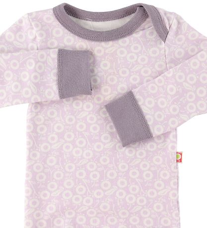 Katvig Bodysuit l/s - Purple w. Apples