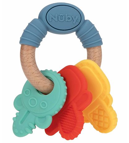 Nuby Teether - Wood/Silicone Nuby Teether - Wood/Silicone