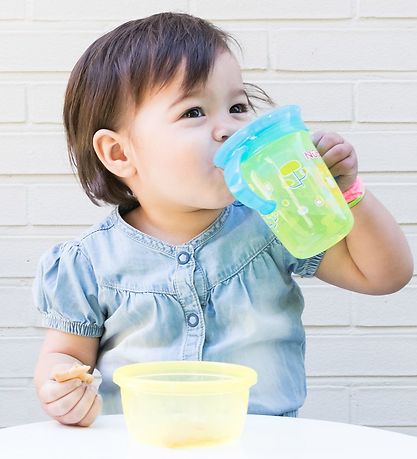 Nuby Drikkekop m. Griff - 240ml - Grün m. Print Nuby Drikkekop m. Griff - 240ml - Grün m. Print