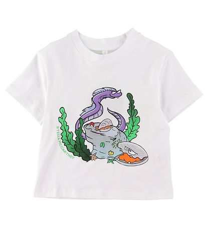 Stella McCartney Kids T-Shirt - Weiß m. Druck