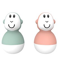 Matchstick Monkey Bath Toy - Wobblers - Green/Pink Matchstick Monkey Bath Toy - Wobblers - Green/Pink