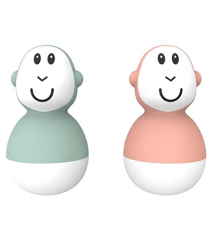 Jouet Pour le Bain Matchstick Monkey - Wobblers - Green/Rose