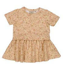 Wheat Dress - Adea - Barely Beige Small Flowers Wheat Dress - Adea - Barely Beige Small Flowers