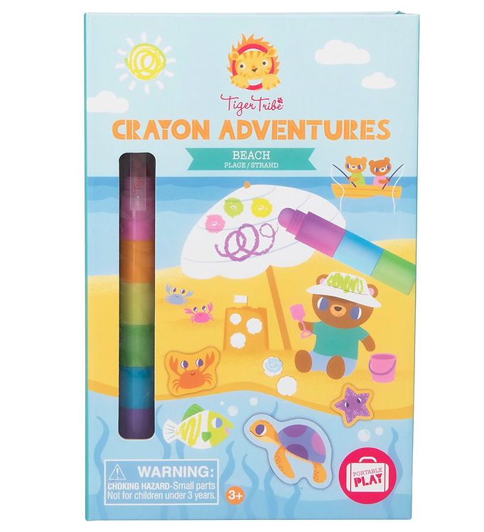 Tiger Tribe Färgset - Crayon Adventures - Strand
