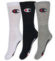 Champion Socks - 3-Pack - Black/White/Grey