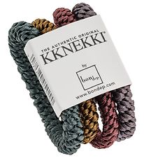 Kknekki Elastic Hair Bands - 4-Pack - Green/Gold/Red/Purple Kknekki Elastic Hair Bands - 4-Pack - Green/Gold/Red/Purple