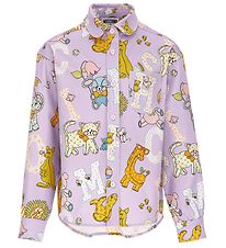 Moschino Shirt - Purple w. Print Moschino Shirt - Purple w. Print