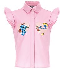 Moschino Shirt - Pink w. Hearts Moschino Shirt - Pink w. Hearts