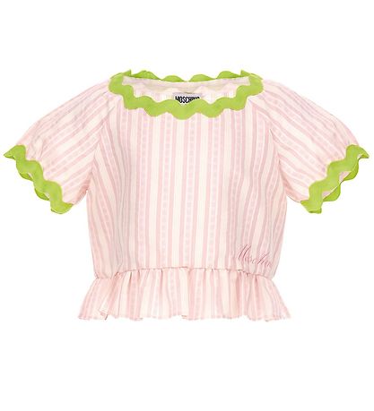 Moschino Top - Pink Striped/Neon Green Moschino Top - Pink Striped/Neon Green