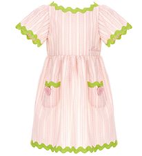 Moschino Dress - Pink Striped/Neon Green Moschino Dress - Pink Striped/Neon Green