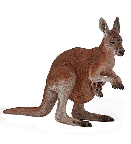 Papo Kangaroo w. Young - L: 8 cm Papo Kangaroo w. Young - L: 8 cm